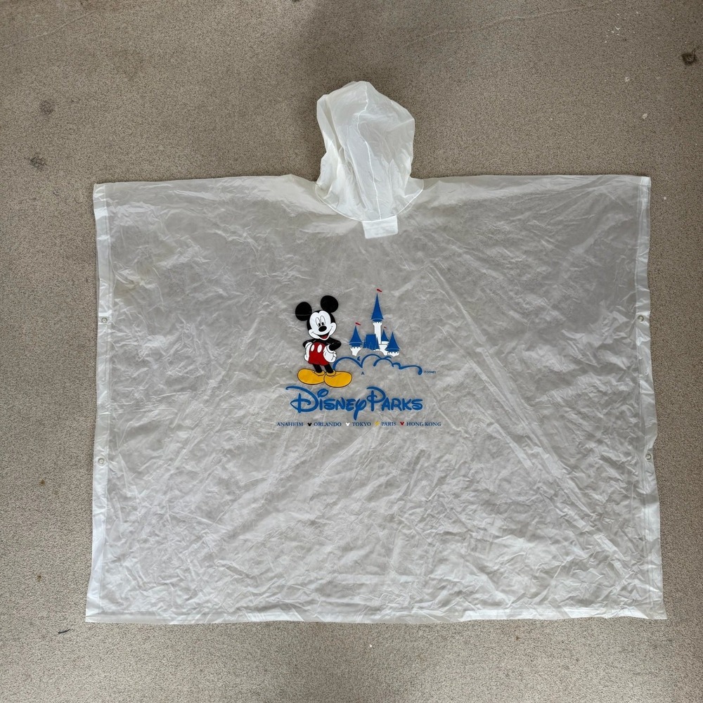 Disney Parks Mickey Mouse OS Rain Poncho